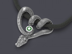 Twisted snake 3d printable model Model Cetak 3D