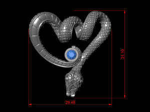 Twisted snake 3d printable model Model Cetak 3D