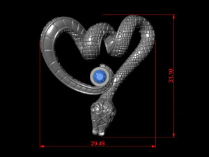 Twisted snake 3d printable model 3D Print Model