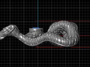 Twisted snake 3d printable model Model Cetak 3D