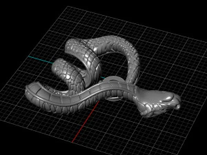Twisted snake 3d printable model 3D Print Model