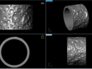 Moon ring 3D Print Model