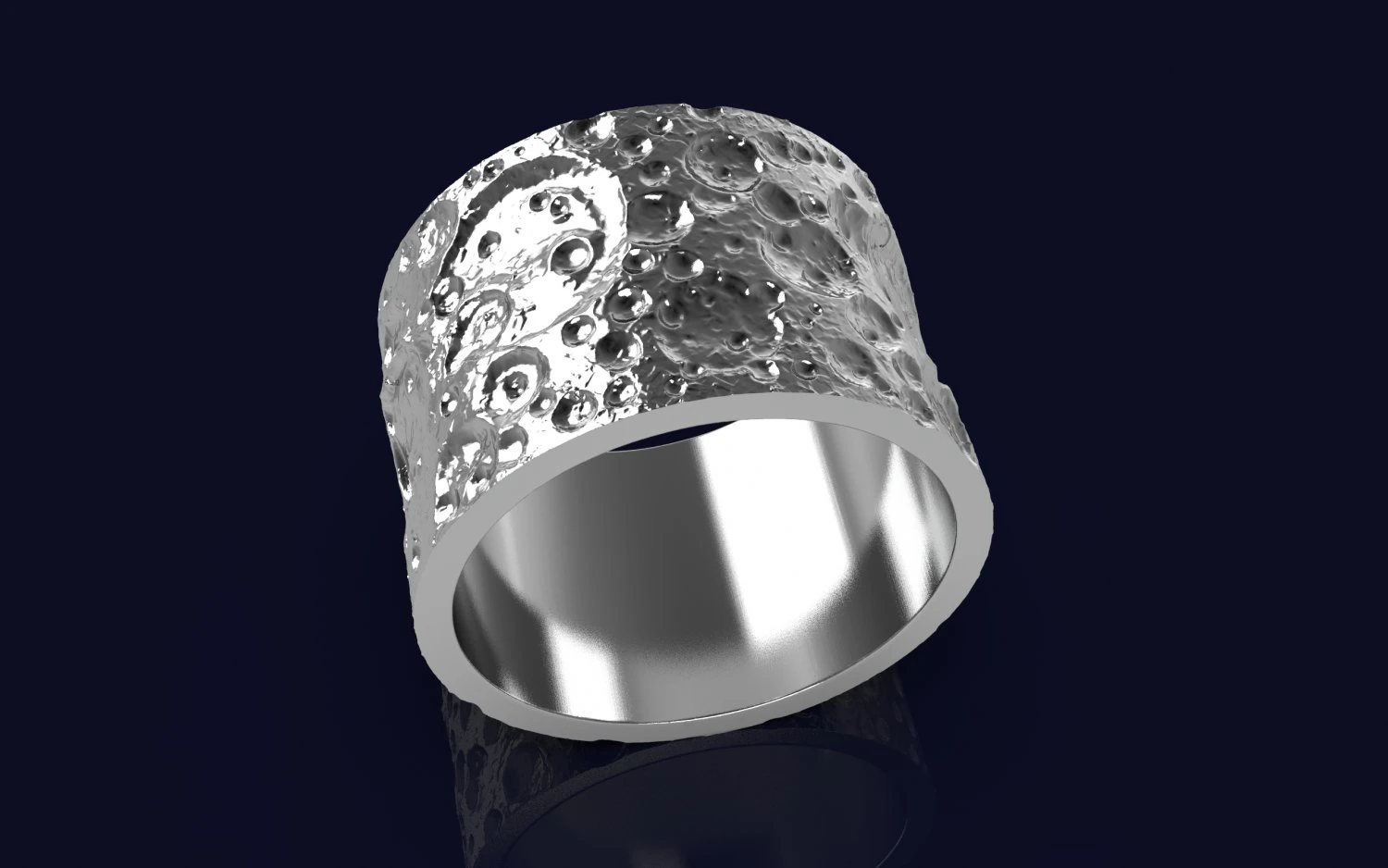 Moon ring 3D Print Model .c4d .max .obj .3ds .fbx .stl .blend 
