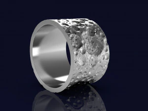 Moon ring 3D Print Model