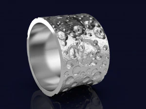 Moon ring 3D Print Model