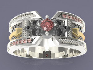 Classic skull ring 3D प्रिंट मॉडल