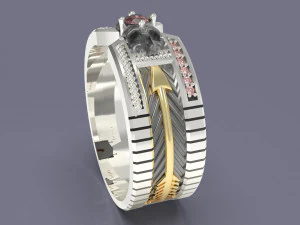 Classic skull ring 3D Print Model