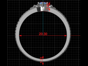 Classic skull ring 3D Print Model
