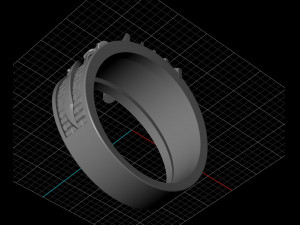 All-seeing eye massonic ring 3D 打印模型