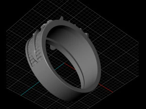 All-seeing eye massonic ring 3D Print Model