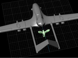 Jewellery pendant Turkish drone Bayraktar Tb2 Ukrain army 3D Print Model