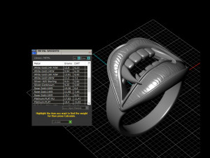 Vampire Lips Ring 3D 打印模型