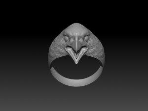 peregrine falcon ring Model 3D