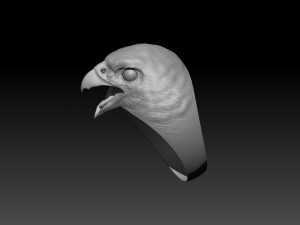 peregrine falcon ring Model 3D