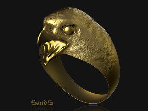 peregrine falcon ring Model 3D