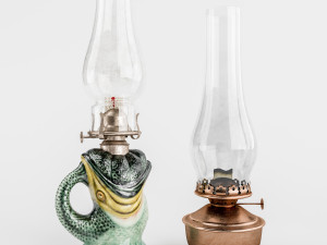 old lamp set 3D Model