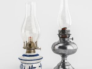old lamp set 3D Model