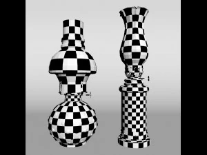 old lamp set 3D Model