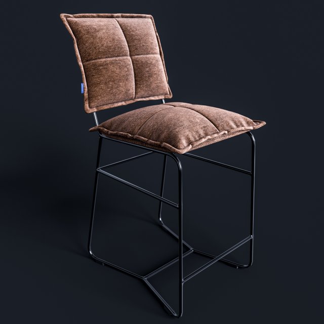 bar chair aplotta textile 3D Модель .c4d .max .obj .3ds .fbx .stl .blend 