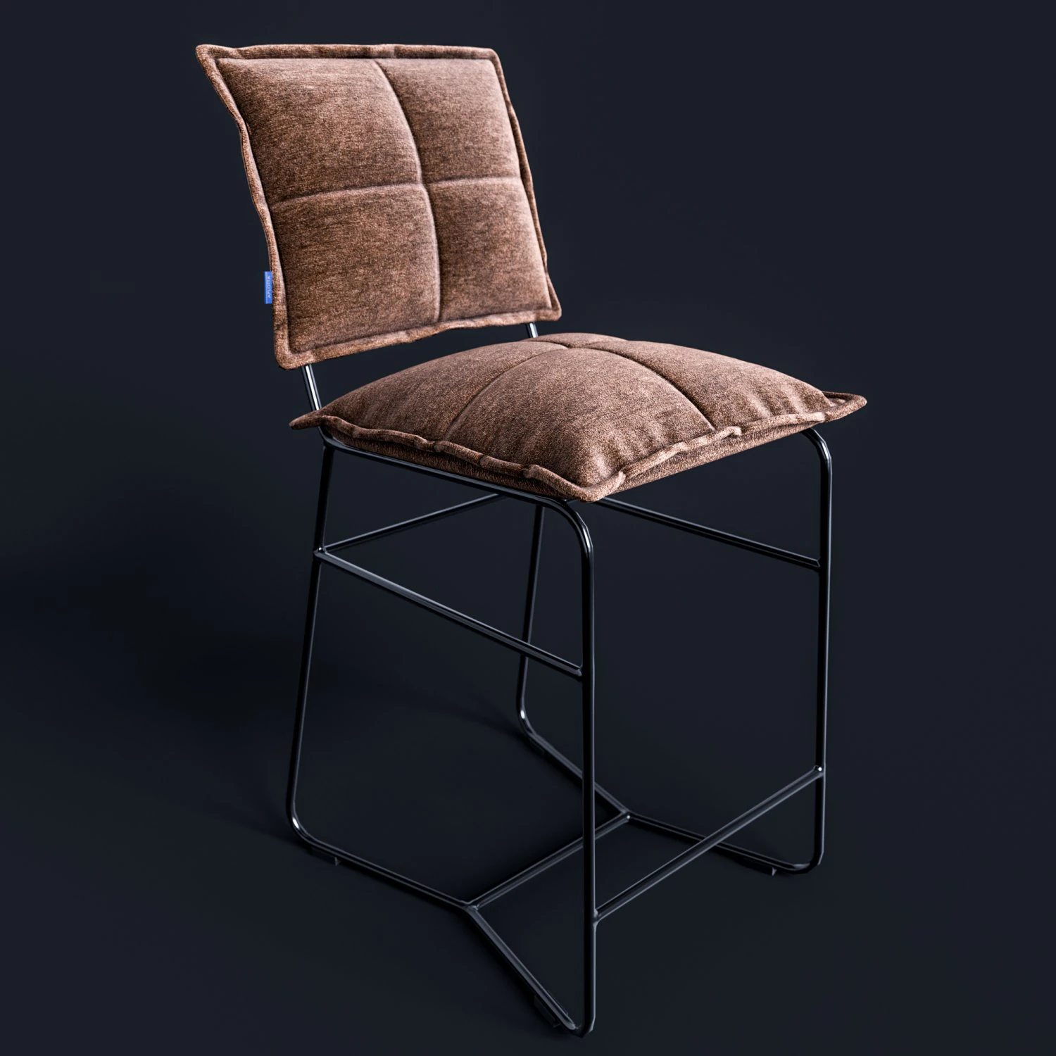 bar chair aplotta textile 3D Model .c4d .max .obj .3ds .fbx .stl .blend 