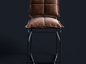 bar chair aplotta textile 3D Модель