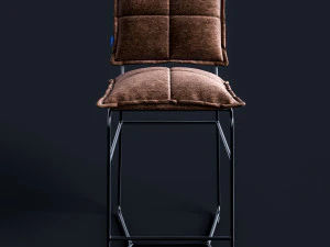 bar chair aplotta textile 3D Model