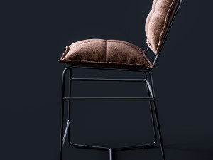 bar chair aplotta textile 3D Модель
