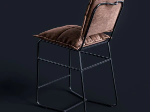 bar chair aplotta textile 3D Model
