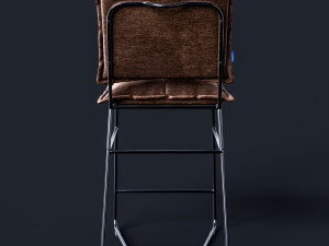 bar chair aplotta textile 3D Модель