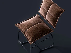 bar chair aplotta textile 3D Model