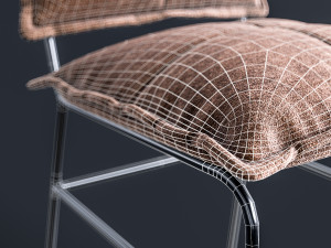 bar chair aplotta textile 3D Модель