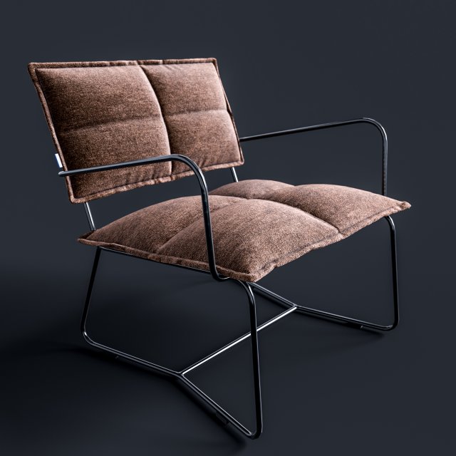 armchair aplotta textile 3Dモデル .c4d .max .obj .3ds .fbx .stl .blend 