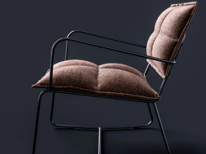 armchair aplotta textile 3D Model