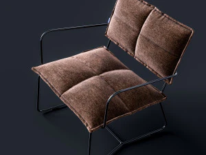 armchair aplotta textile 3D Model