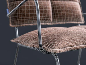 armchair aplotta textile 3D Model