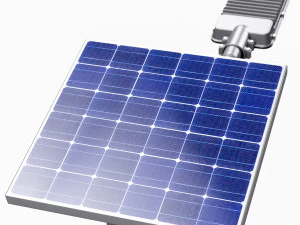 Stra&szlig;enlaterne solarbetrieben 3D Modell