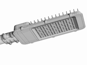 Stra&szlig;enlaterne solarbetrieben 3D Modell