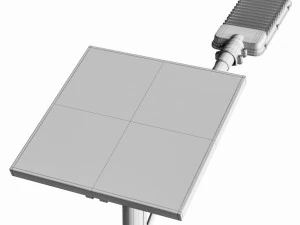 Stra&szlig;enlaterne solarbetrieben 3D Modell