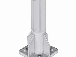 Stra&szlig;enlaterne solarbetrieben 3D Modell