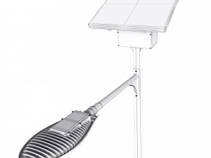 street light solar powered 3D Model