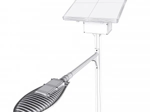 street light solar powered 3D Model