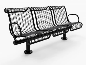 bench plexus backed 3D Model