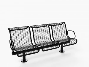 bench plexus backed 3D Model