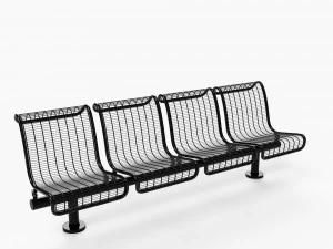 bench plexus backed 3D Model