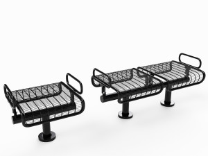 bench plexus backless 3D Model