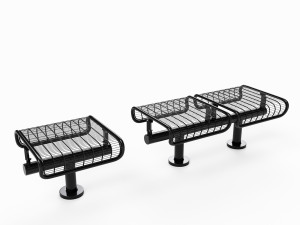 bench plexus backless 3D Model