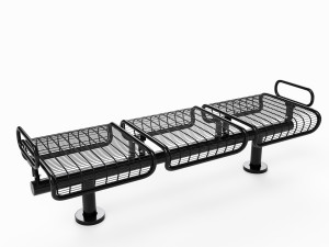 bench plexus backless 3D Model