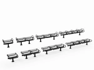 bench plexus backless 3D Model