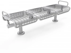 bench plexus backless 3D Model