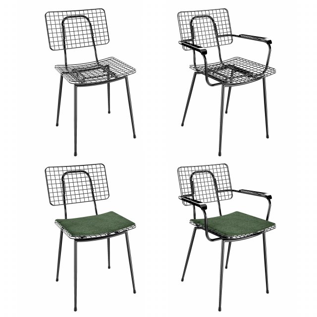 chairs gerlin mesh 3D Model .c4d .max .obj .3ds .fbx .stl .blend 